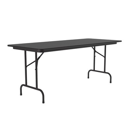 Correll CF Melamine Folding Tables 30x72  Black Granite CF3072M-07